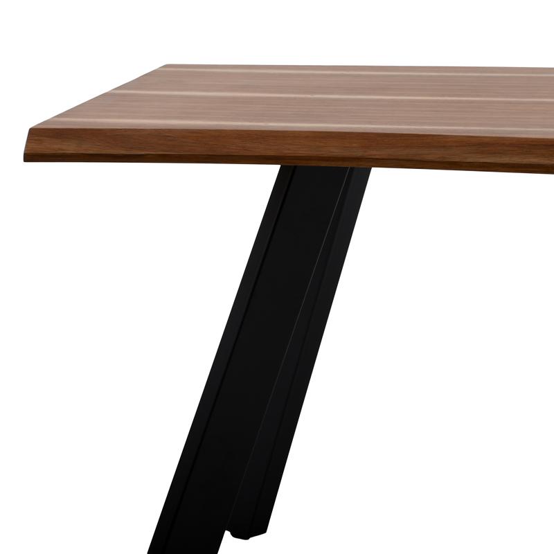 ΤΡΑΠΕΖΙ ΤΡΑΠΕΖΑΡΙΑΣ MDF ΜΕ ΚΑΠΛΑΜΑ ΑΚΑΚΙΑΣ ΦΥΣΙΚΟ ΧΡΩΜΑ 180x90x75εκ - Image 5