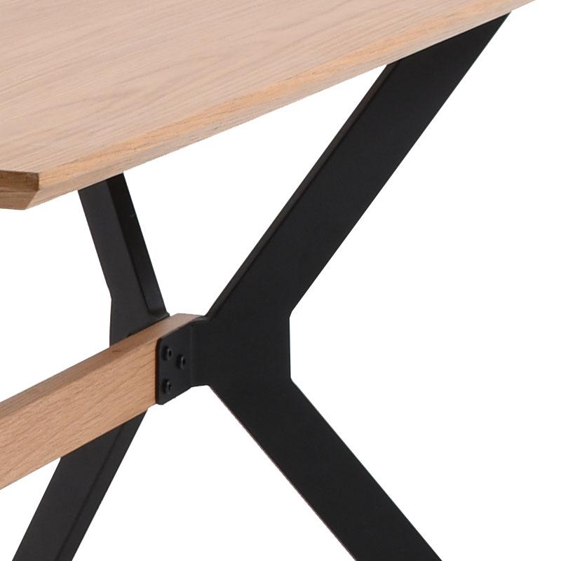 ΤΡΑΠΕΖΙ ΤΡΑΠΕΖΑΡΙΑΣ MDF ΜΕ ΚΑΠΛΑΜΑ ΔΡΥΣ ΦΥΣΙΚΟ ΧΡΩΜΑ 140x70x75εκ - Image 6