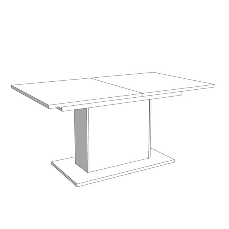 ΤΡΑΠΕΖΙ ΤΡΑΠΕΖΑΡΙΑΣ SABRINA ARTISAN OAK ΑΝΟΙΓΟΜΕΝΟ 160(200)x91,5x76εκ - Image 6