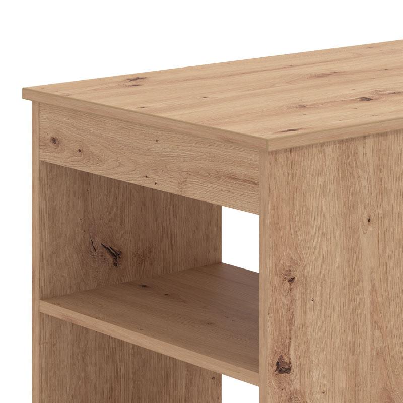ΤΡΑΠΕΖΙ ΤΡΑΠΕΖΑΡΙΑΣ VALENCE ARTISAN OAK 120x50x105εκ - Image 4