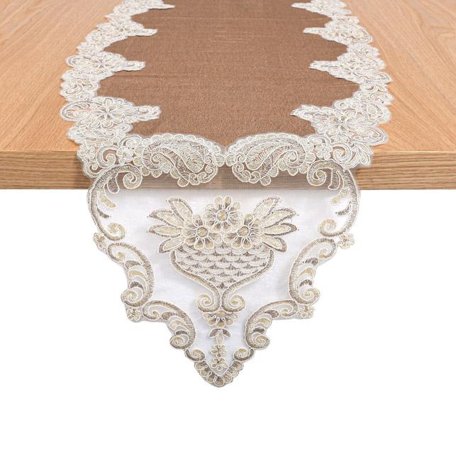 ΤΡΑΠΕΖΟΜΑΝΤΗΛΟ ΚΑΦΕ ΣΚΟΥΡΟ ΧΡΩΜΑ 150x40εκ - Image 3