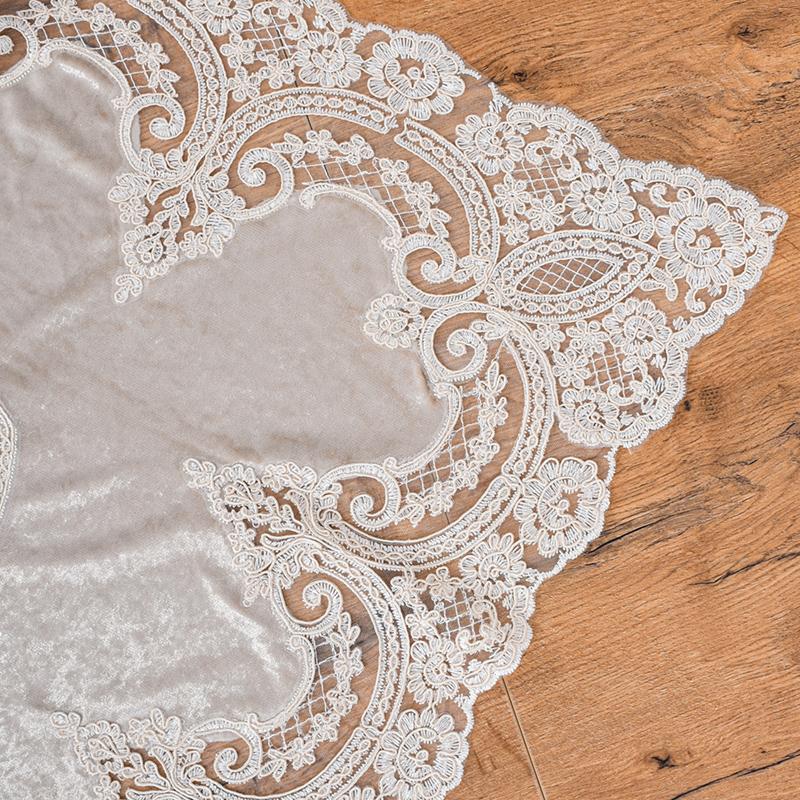 ΤΡΑΠΕΖΟΜΑΝΤΗΛΟ ΚΑΦΕ ΣΚΟΥΡΟ ΧΡΩΜΑ 85x85εκ - Image 3