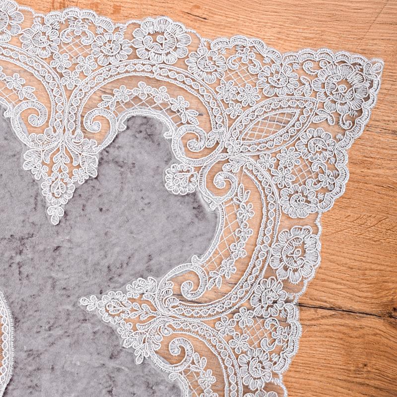 ΤΡΑΠΕΖΟΜΑΝΤΗΛΟ ΜΠΛΕ-ΓΚΡΙ ΧΡΩΜΑ 85x85εκ - Image 3