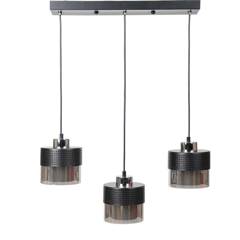 ΤΡΙΦΩΤΟ ΚΡΕΜΑΣΤΟ ΦΩΤΙΣΤΙΚΟ ΟΡΟΦΗΣ ΑΣΗΜΙ ΧΡΩΜΑ Ε27 50x15x75εκ