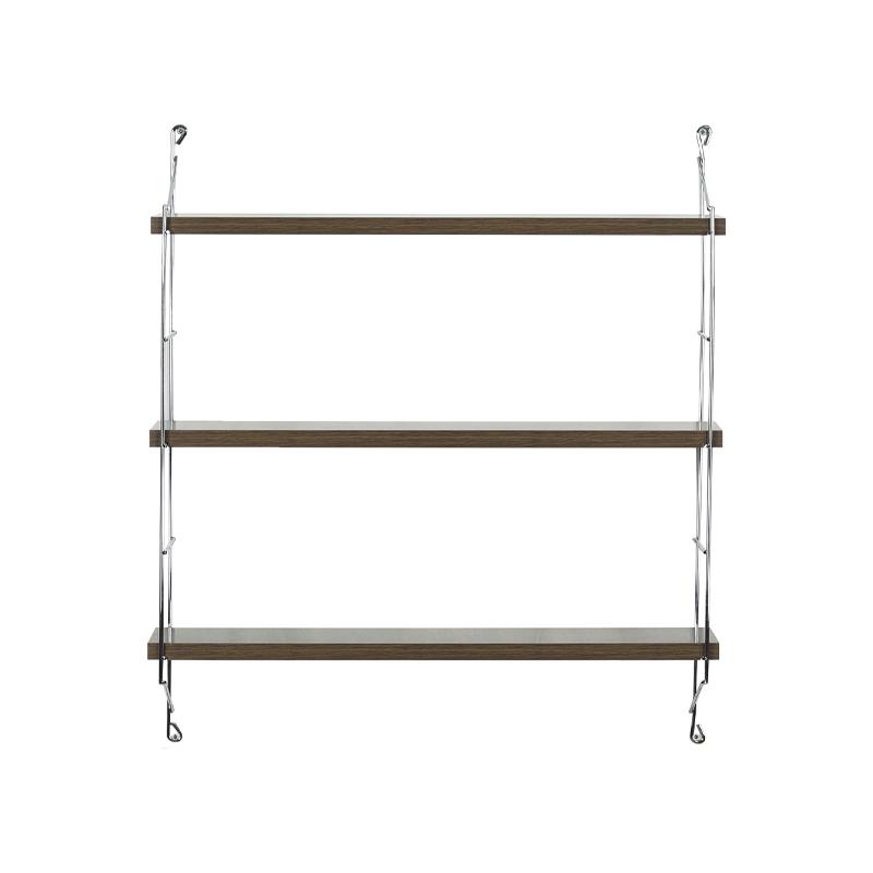 ΤΡΙΠΛΟ ΡΑΦΙ ΤΟΙΧΟΥ "Elmira" ΚΑΡΥΔΙ 67x15x56εκ - Image 3