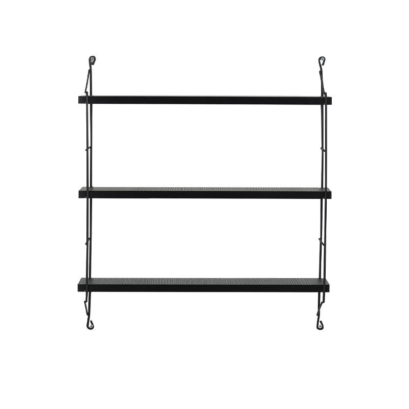 ΤΡΙΠΛΟ ΡΑΦΙ ΤΟΙΧΟΥ "Elmira" ΜΑΥΡΟ 67*15*56 - Image 3