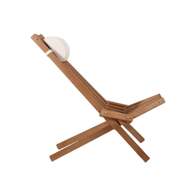 ΞΥΛΙΝΗ ΠΟΛΥΘΡΟΝΑ ΚΗΠΟΥ ΠΤΥΣΣΟΜΕΝΗ Camelia ΦΥΣΙΚΟ ΧΡΩΜΑ ΜΕ ΜΠΕΖ ΜΑΞΙΛΑΡΙ 54x94x96εκ - Image 4