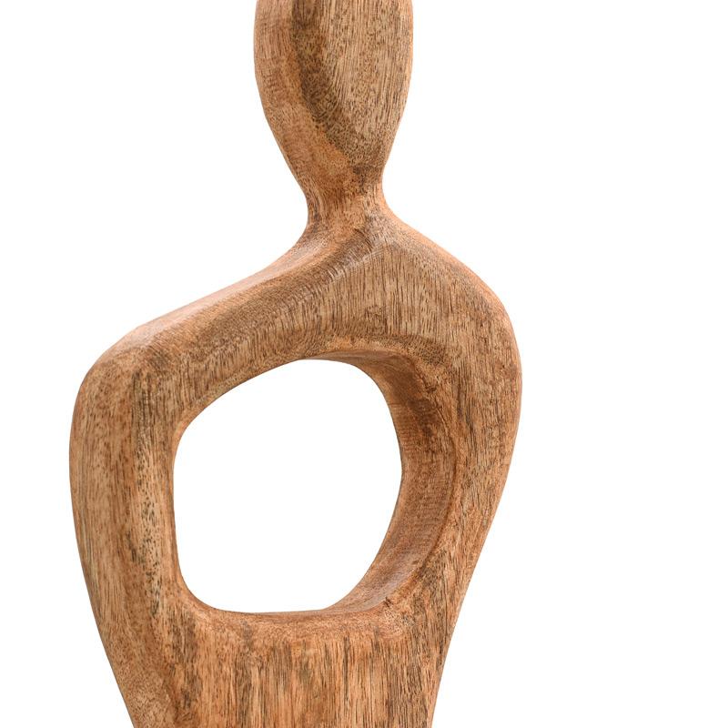 ΞΥΛΙΝΟ ΔΙΑΚΟΣΜΗΤΙΚΟ ΦΙΓΟΥΡΑ ΓΥΝΑΙΚΑΣ FL0067 ΦΥΣΙΚΟ ΑΝΤΙΚΕ ΦΙΝΙΡΙΣΜΑ 15x7x58εκ - Image 4