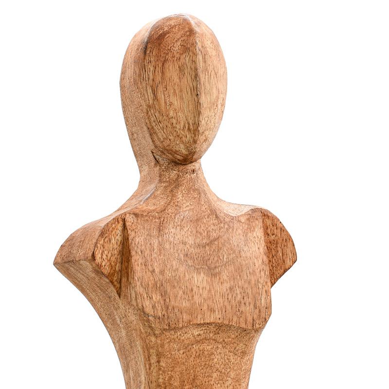 ΞΥΛΙΝΟ ΔΙΑΚΟΣΜΗΤΙΚΟ ΦΙΓΟΥΡΑ ΓΥΝΑΙΚΑΣ FL0094 ΦΥΣΙΚΟ ΑΝΤΙΚΕ ΦΙΝΙΡΙΣΜΑ 10x10x60εκ - Image 4