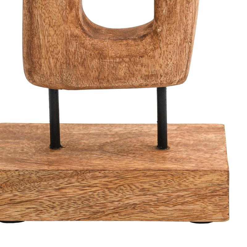 ΞΥΛΙΝΟ ΔΙΑΚΟΣΜΗΤΙΚΟ ΦΙΓΟΥΡΑ ΓΥΝΑΙΚΑΣ FL0112 ΦΥΣΙΚΟ ΑΝΤΙΚΕ ΦΙΝΙΡΙΣΜΑ 17x4x55εκ - Image 5