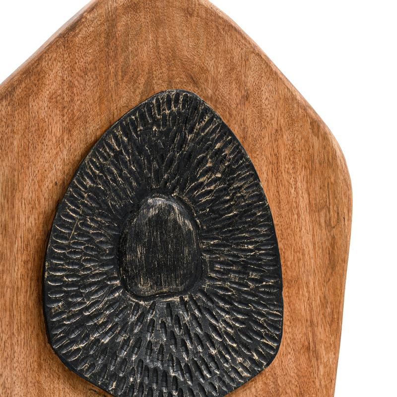 ΞΥΛΙΝΟ ΔΙΑΚΟΣΜΗΤΙΚΟ FL0070 ΜΑΥΡΟ-ΦΥΣΙΚΟ ΑΝΤΙΚΕ ΦΙΝΙΡΙΣΜΑ 29x10x54εκ - Image 3