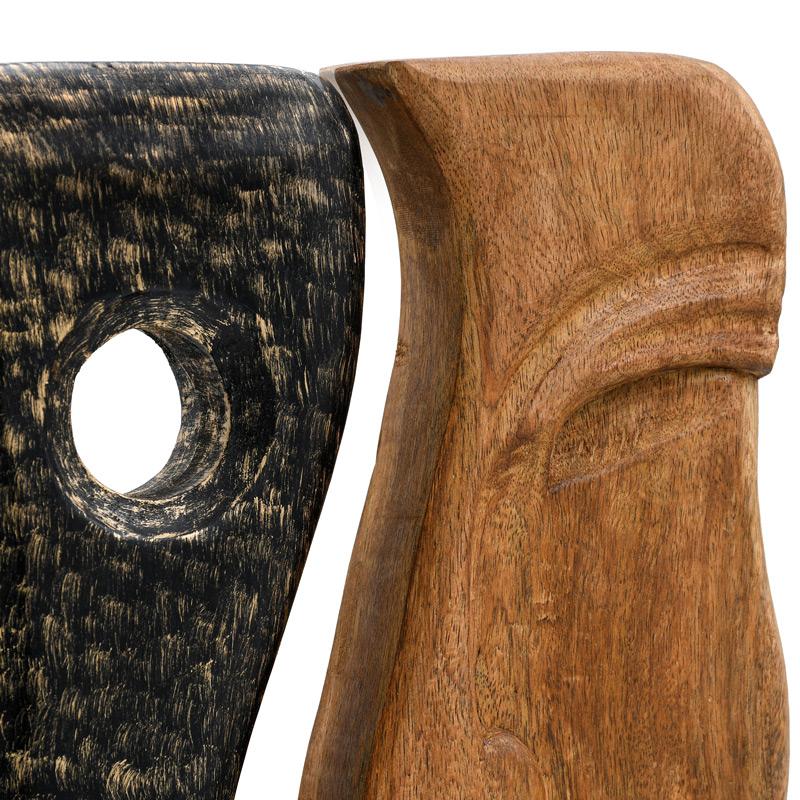 ΞΥΛΙΝΟ ΔΙΑΚΟΣΜΗΤΙΚΟ ΜΑΣΚΑ ΠΡΟΣΩΠΟΥ FL0044 ΦΥΣΙΚΟ-ΜΑΥΡΟ ΑΝΤΙΚΕ ΦΙΝΙΡΙΣΜΑ 26x10x47εκ - Image 4