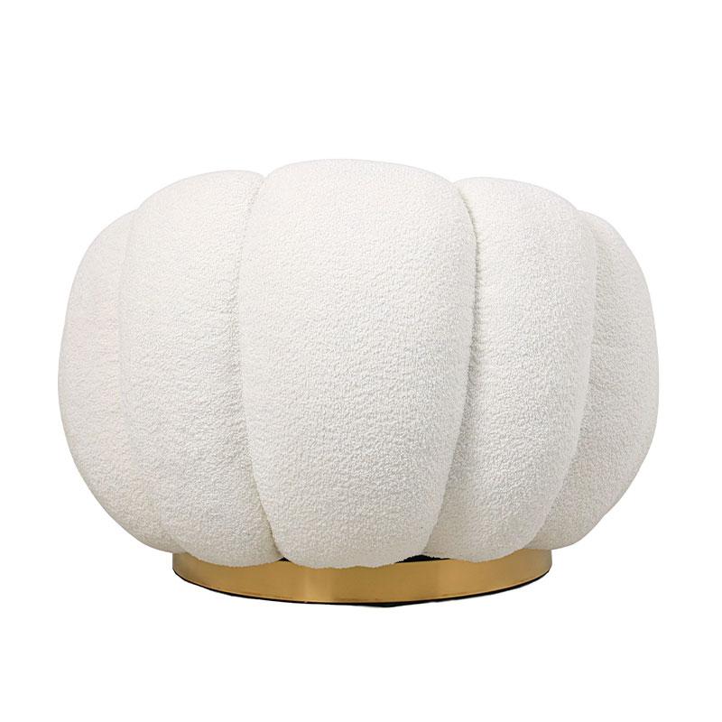 ΠΕΡΙΣΤΡΕΦΟΜΕΝΗ ΥΦΑΣΜΑΤΙΝΗ ΠΟΛΥΘΡΟΝΑ Delori ΚΡΕΜ ΥΦΑΣΜΑ 98x97x69εκ - Image 4
