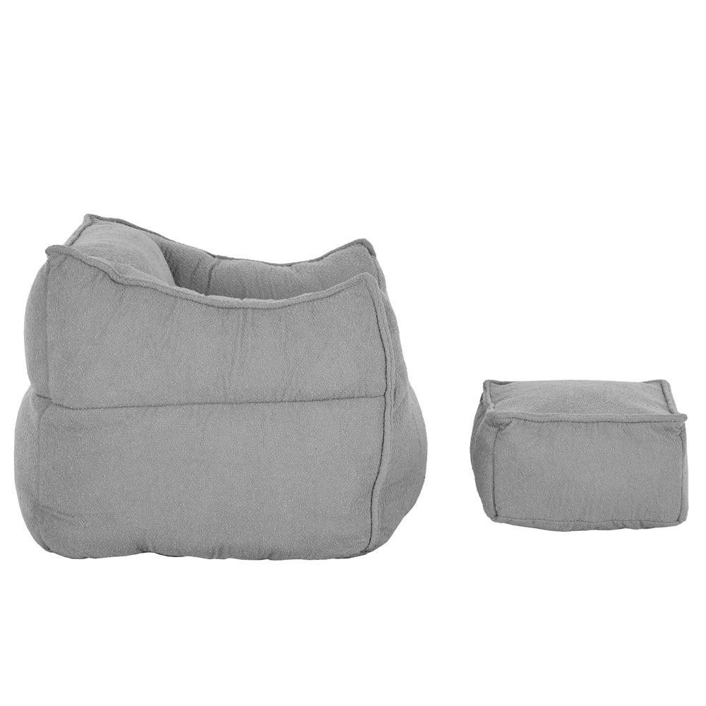 SPONGE ΠΟΛΥΘΡΟΝΑ SET ΓΚΡΙ SILVER 95x102x73cm - Image 4