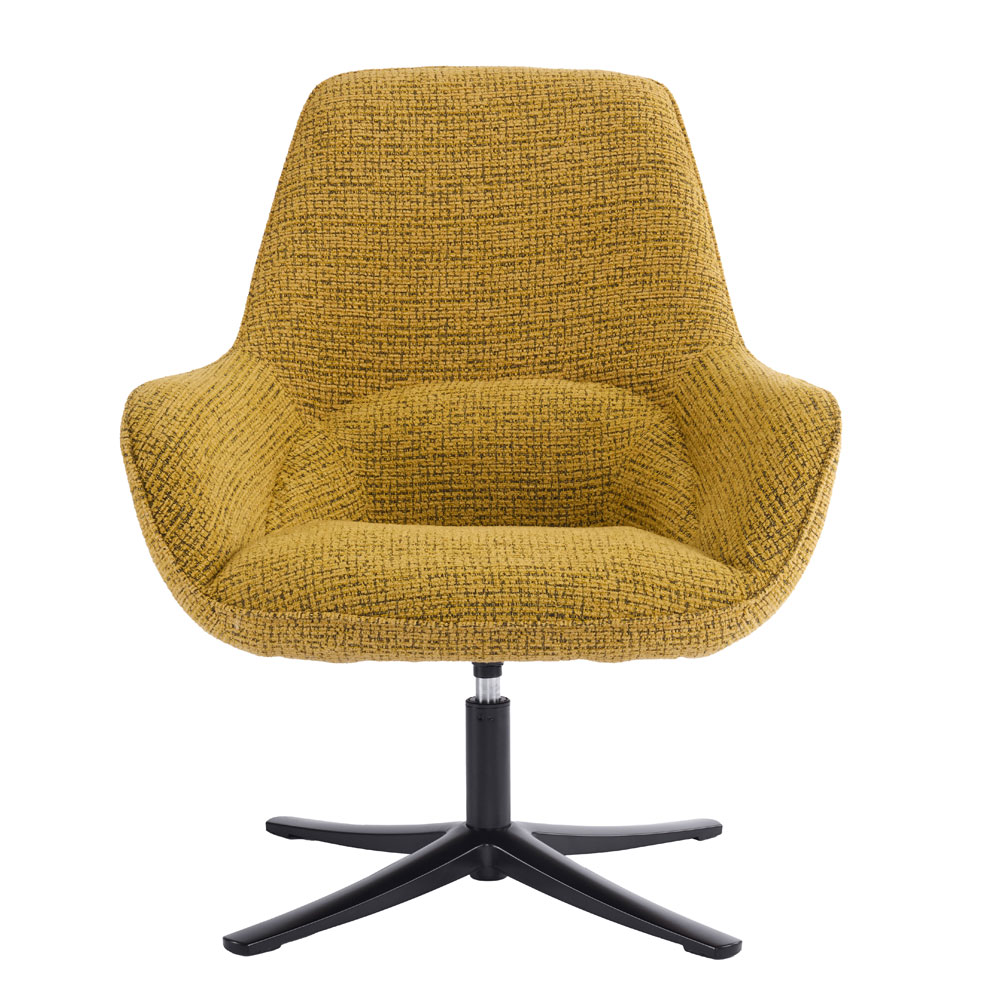 TIFFANY ΠΟΛΥΘΡΟΝΑ ΠΕΡΙΣΤΡΕΦΟΜΕΝΗ ΚΙΤΡΙΝΟ ΜΕ PATTERN 80x75x90cm - Image 3