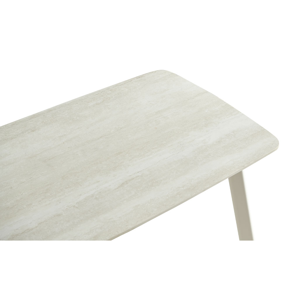 JOIN ME ΤΡΑΠΕΖΙ BEIGE ΜΕ ΟΨΗ ΜΑΡΜΑΡΟΥ 120x70x76.5cm - Image 2