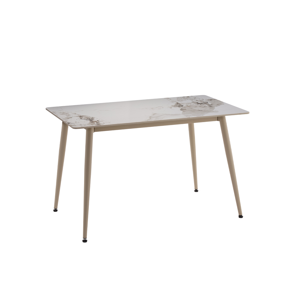 PRIMO ΤΡΑΠΕΖΙ ΛΕΥΚΟ ΜΕ ΟΨΗ ΜΑΡΜΑΡΟΥ 120x70x74cm