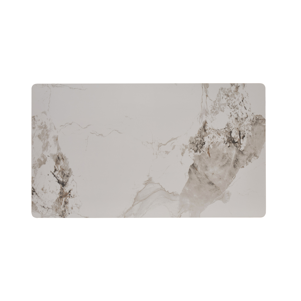 PRIMO ΤΡΑΠΕΖΙ ΛΕΥΚΟ ΜΕ ΟΨΗ ΜΑΡΜΑΡΟΥ 120x70x74cm - Image 3
