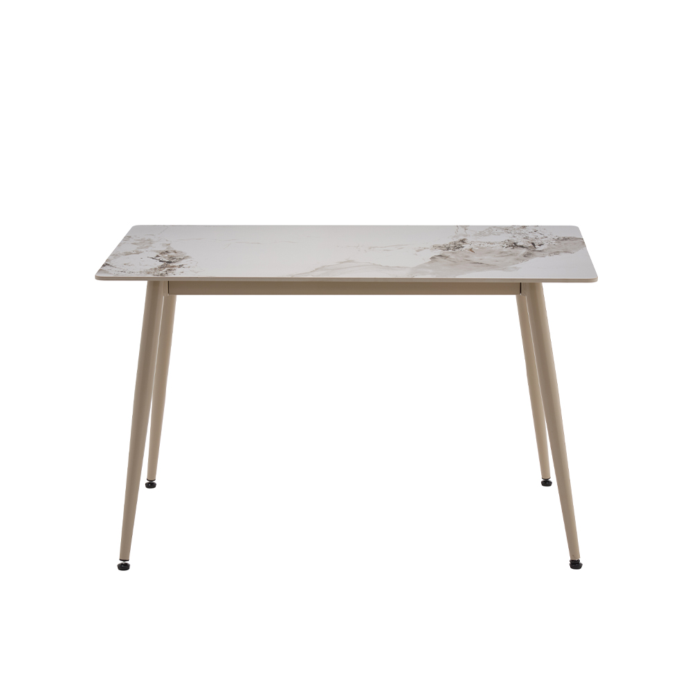 PRIMO ΤΡΑΠΕΖΙ ΛΕΥΚΟ ΜΕ ΟΨΗ ΜΑΡΜΑΡΟΥ 120x70x74cm - Image 4