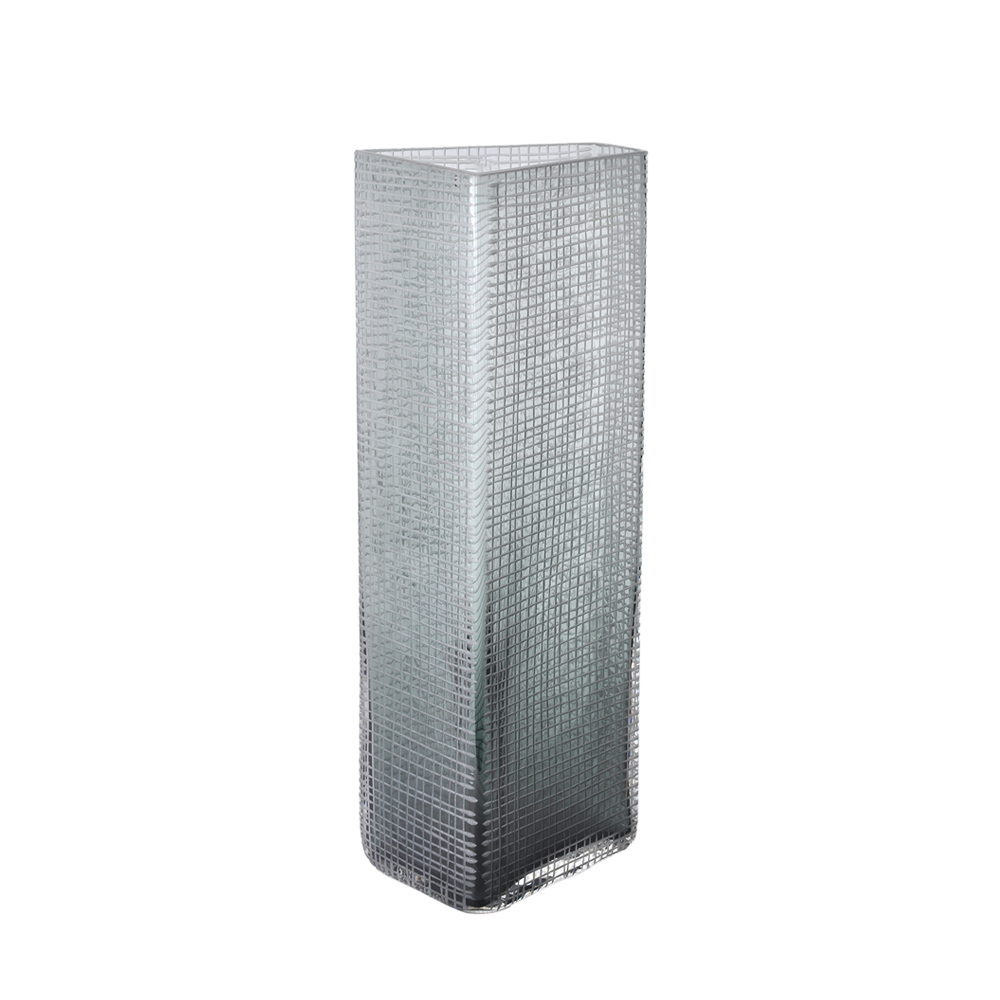 GRAVIR GREY ΒΑΖΟ 16x12x44cm ΓΥΑΛΙ ΓΚΡΙ - Image 3