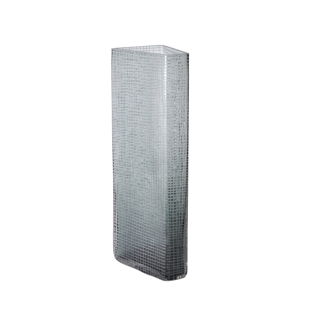 GRAVIR GREY ΒΑΖΟ 16x12x44cm ΓΥΑΛΙ ΓΚΡΙ - Image 4