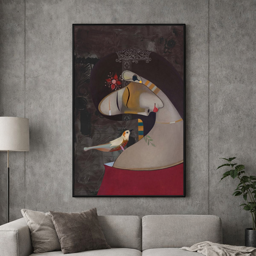 INTERNALITY ΠΙΝΑΚΑΣ ΔΙΑΚΟΣΜΗΣΗΣ 70x110x5cm ΚΑΜΒΑΣ ΠΟΛΥΧΡΩΜΟ ΞΥΛΟ - Image 2