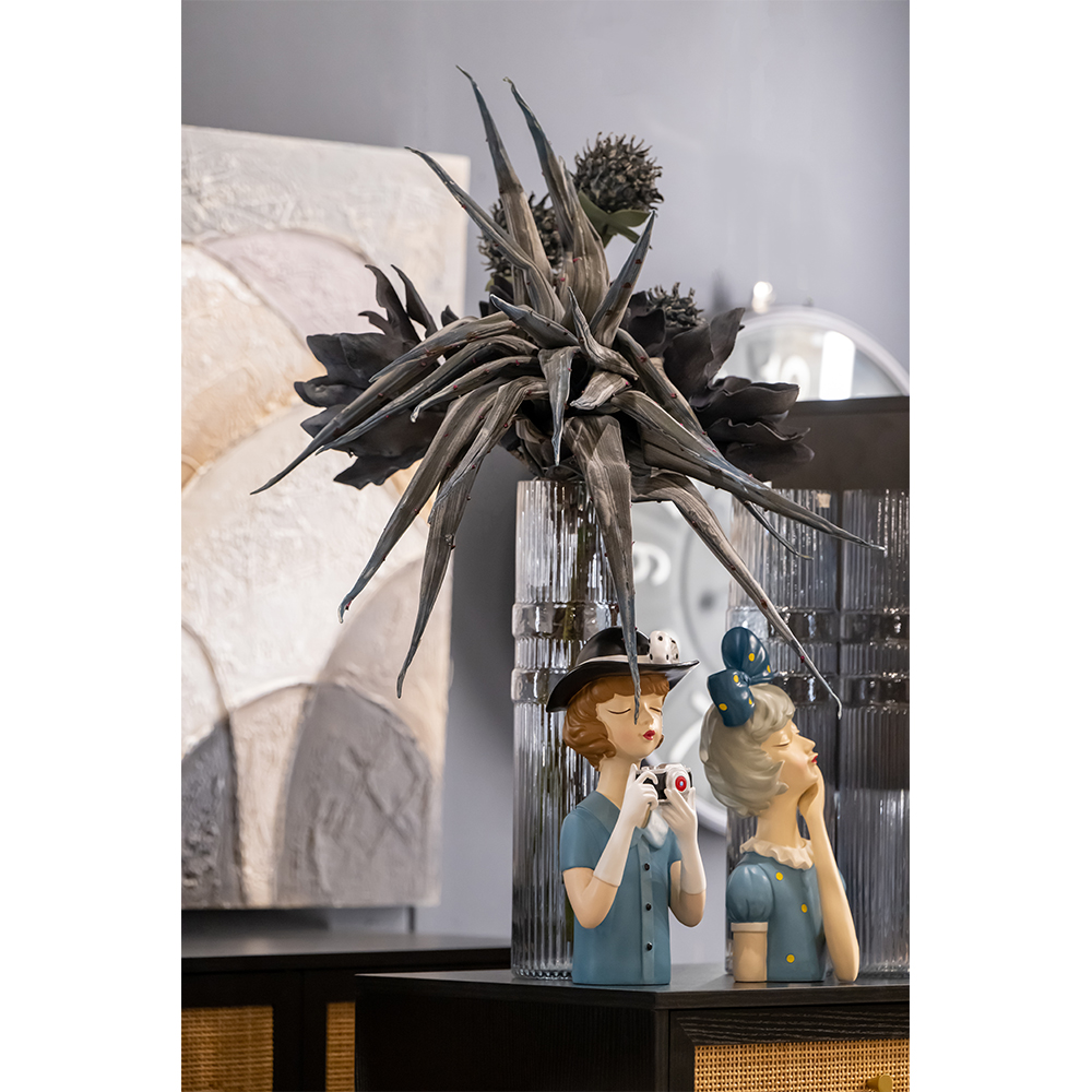 TRAVEL GIRL 6 ΔΙΑΚΟΣΜΗΤΙΚΗ ΦΙΓΟΥΡΑ 15x14x34cm POLYRESIN ΠΟΛΥΧΡΩΜΟ - Image 3