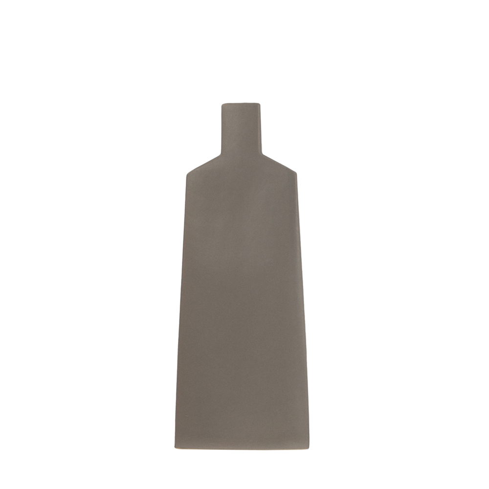LUI ΒΑΖΟ 11x4x33cm ΚΕΡΑΜΙΚΟ ΓΚΡΙ ΜΑΤ