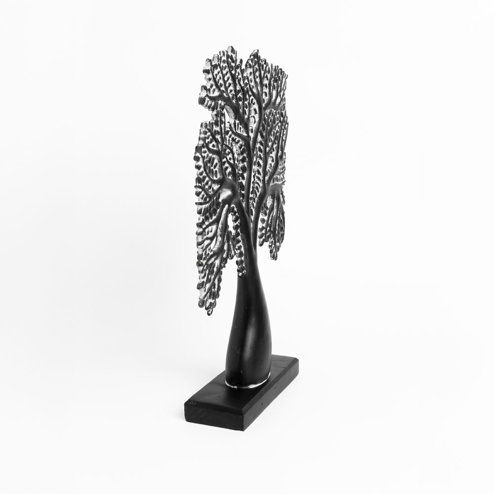 FORET 2 ΔΙΑΚΟΣΜΗΤΙΚΟ ΔΕΝΤΡΟ 33x8x45cm POLYRESIN ΜΑΥΡΟ ΛΕΥΚΟ - Image 2