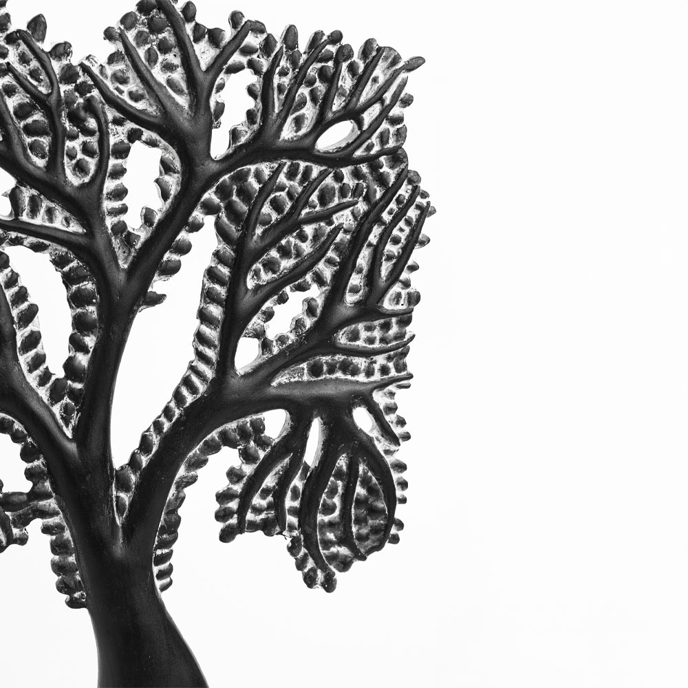 FORET 2 ΔΙΑΚΟΣΜΗΤΙΚΟ ΔΕΝΤΡΟ 33x8x45cm POLYRESIN ΜΑΥΡΟ ΛΕΥΚΟ - Image 3