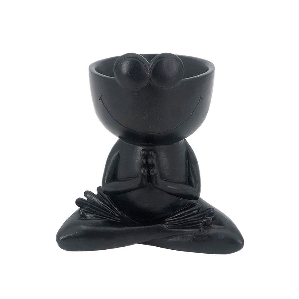 OPOLO ΚΑΣΠΩ 14x9x15cm POLYRESIN ΜΑΥΡΟ