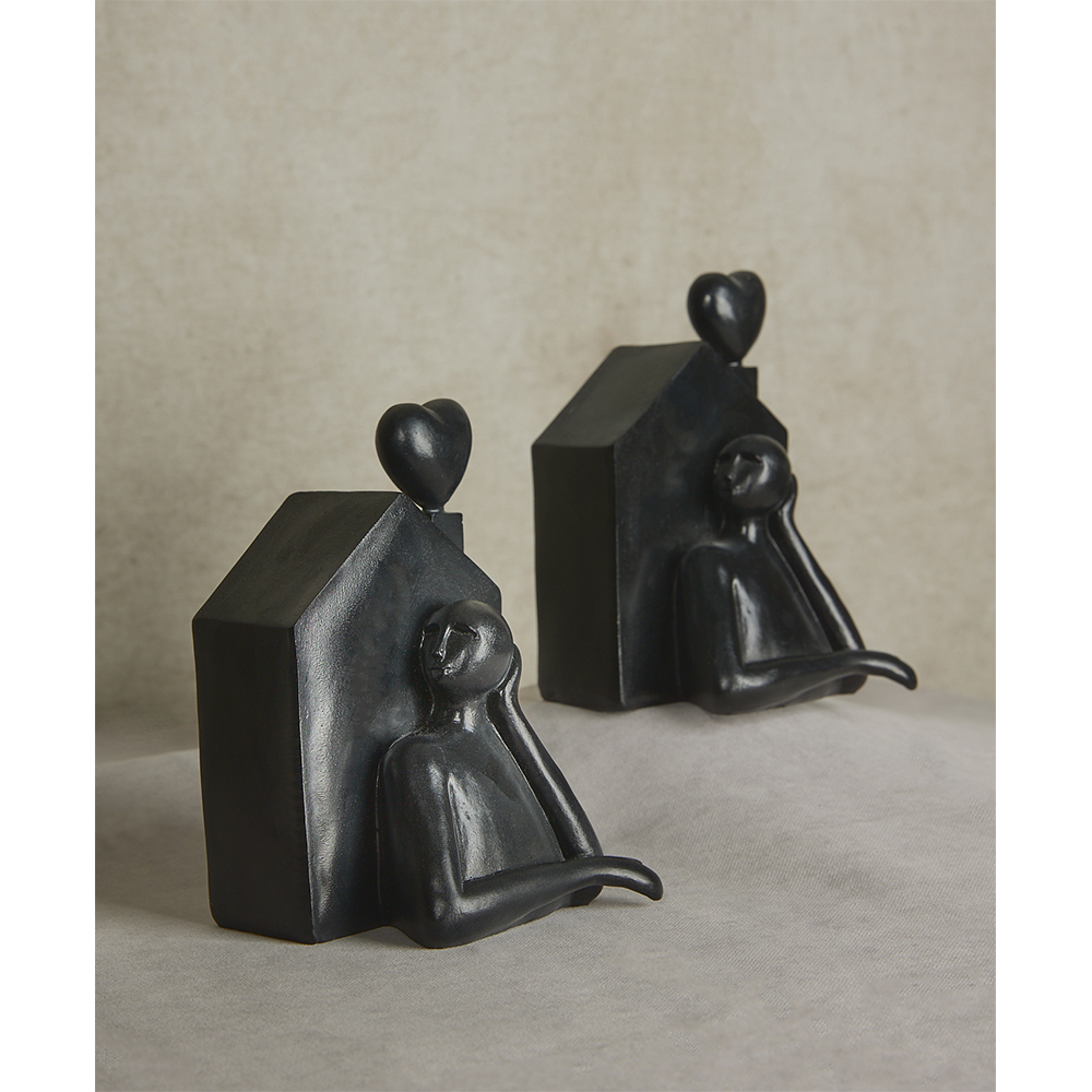 KEMMEL ΔΙΑΚΟΣΜΗΤΙΚΗ ΦΙΓΟΥΡΑ 13x12x18cm POLYRESIN ΜΑΥΡΟ - Image 2