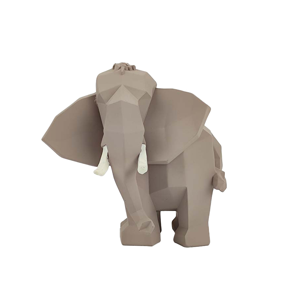 ZOO ΔΙΑΚΟΣΜΗΤΙΚΟ ΕΛΕΦΑΝΤΑΣ 17x11x17cm POLYRESIN ΜΠΕΖ
