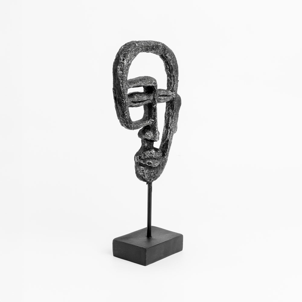 ACT BLACK 2 ΔΙΑΚΟΣΜΗΤΙΚΟ TOTEM 15x7x32cm POLYRESIN ΜΑΥΡΟ - Image 2