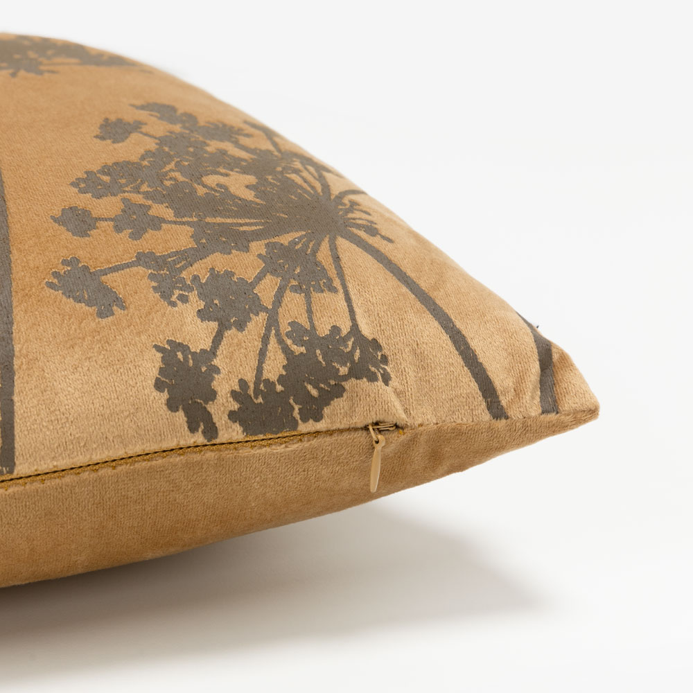 PEONY ΔΙΑΚΟΣΜΗΤΙΚΟ ΜΑΞΙΛΑΡΙ 45x45cm ΒΕΛΟΥΔΟ ΜΕΛΙ ΚΑΦΕ - Image 4