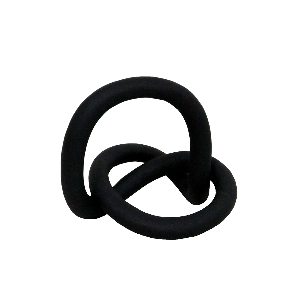CERCHIO ROUND ΔΙΑΚΟΣΜΗΤΙΚΟ ΚΟΜΠΟΣ 15x12x10cm POLYRESIN ΜΑΥΡΟ