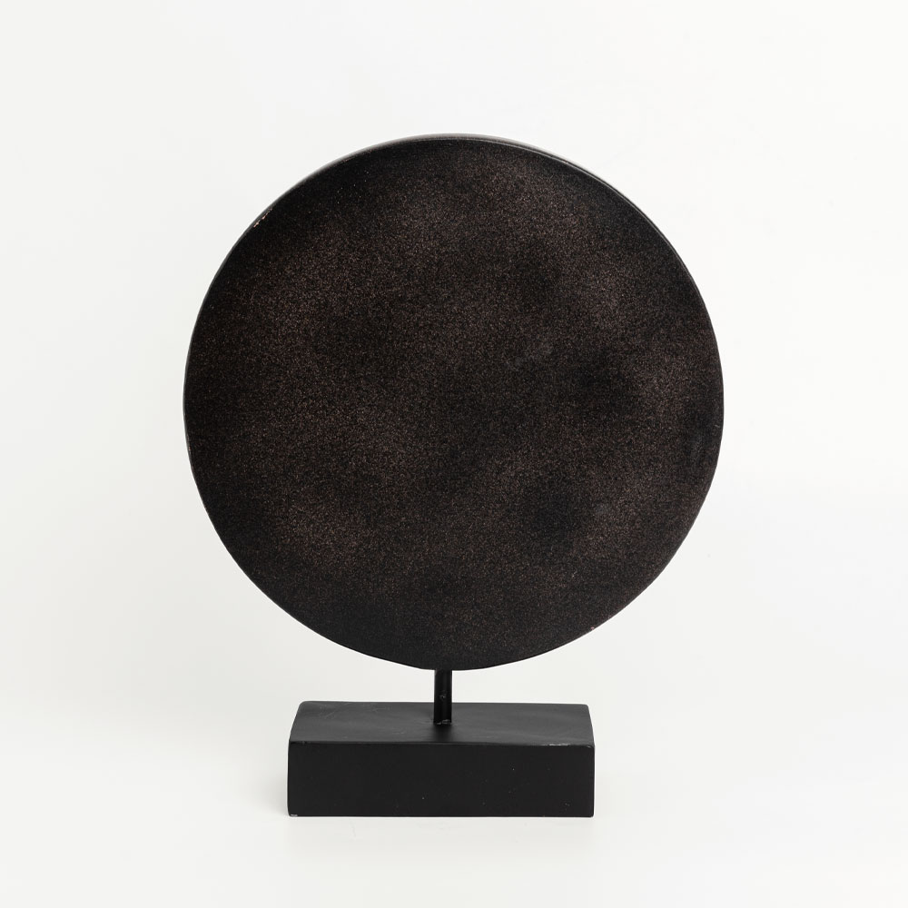 RANDER ΔΙΑΚΟΣΜΗΤΙΚΟ TOTEM 25x7x30cm POLYRESIN ΜΑΥΡΟ ΛΕΥΚΟ - Image 3