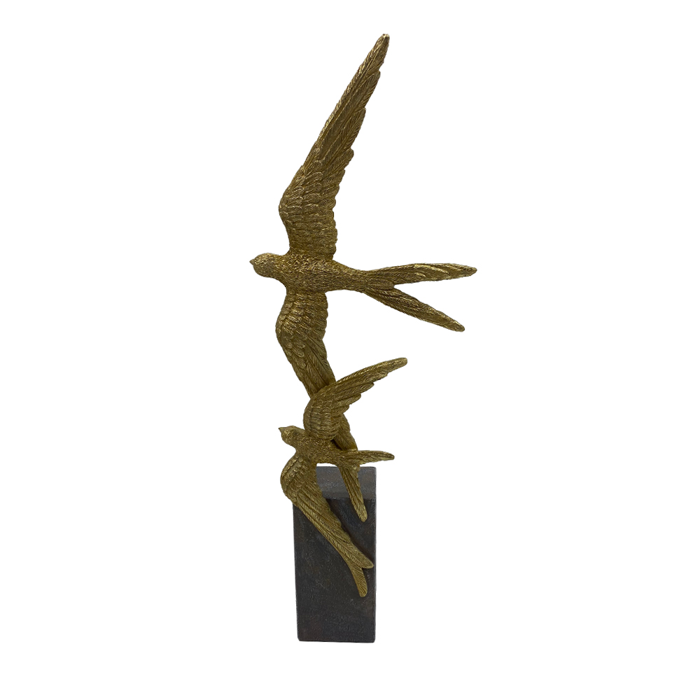 BONNET ΔΙΑΚΟΣΜΗΤΙΚΟ TOTEM 14x8x41cm POLYRESIN ΧΡΥΣΟ ΓΚΡΙ