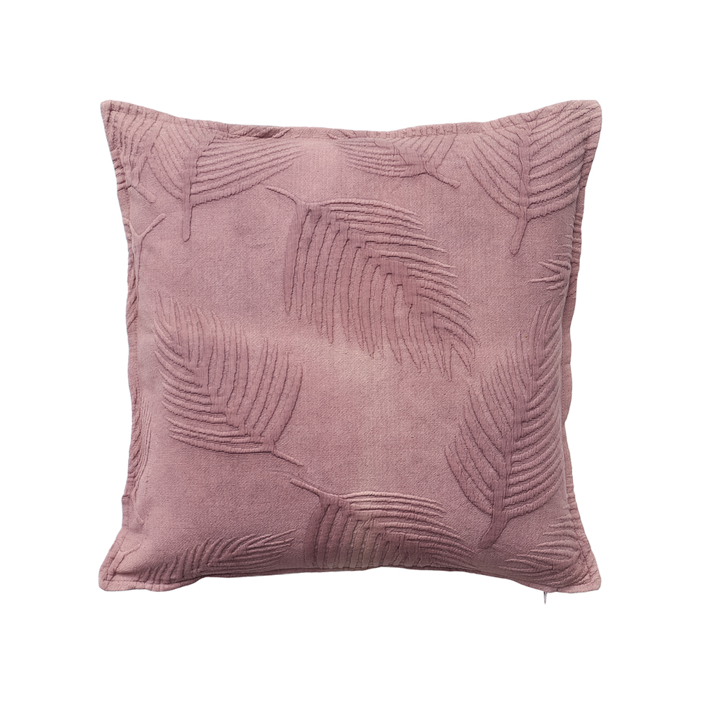 AMETHYST A ΔΙΑΚΟΣΜΗΤΙΚΟ ΜΑΞΙΛΑΡΙ 50x50cm ΒΑΜΒΑΚΙ DUSTY PINK ΒΕΛΟΥΔΟ