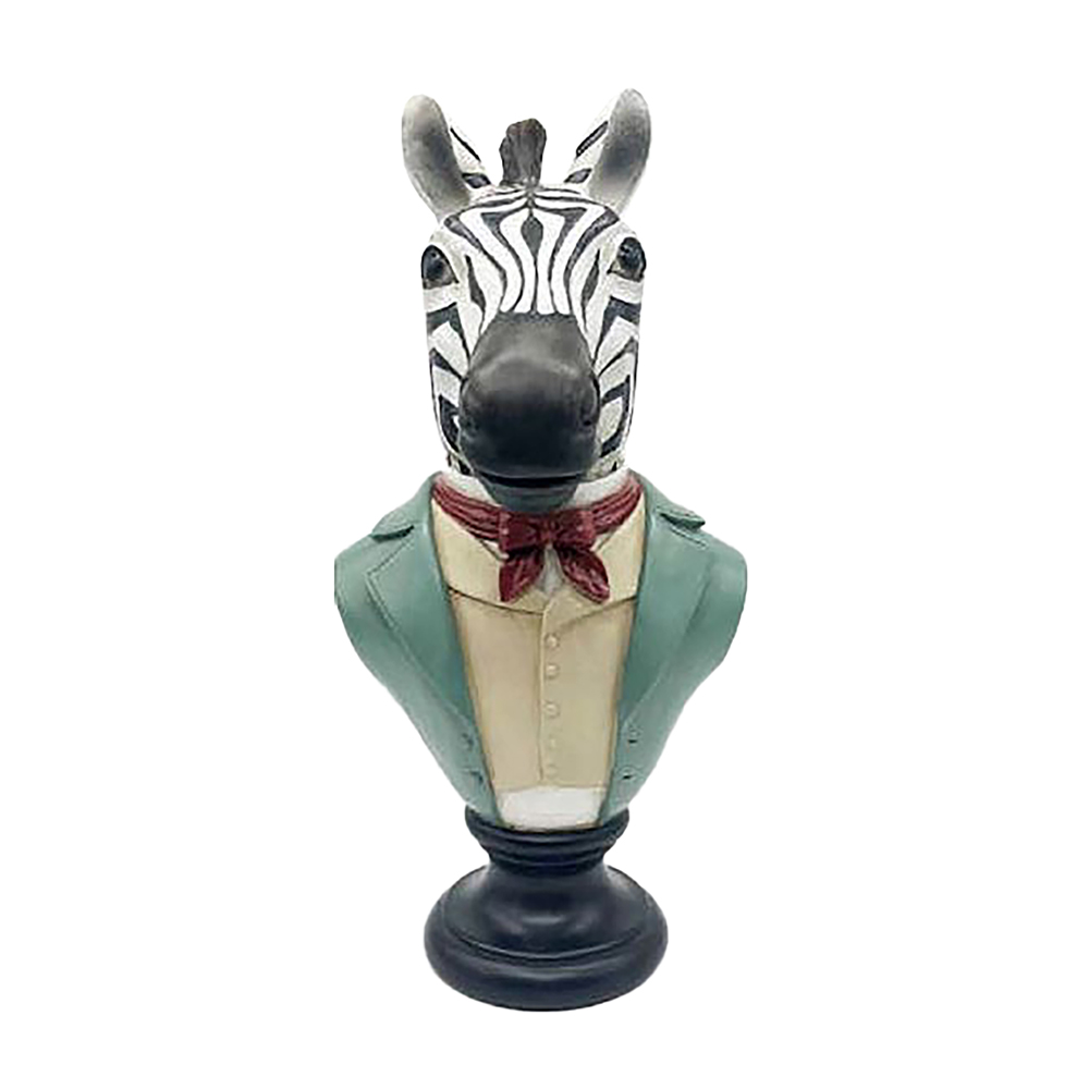 SENIOR ZEBRA ΔΙΑΚΟΣΜΗΤΙΚΟ ΖΕΒΡΑ 21x19x39cm POLYRESIN ΠΟΛΥΧΡΩΜΟ