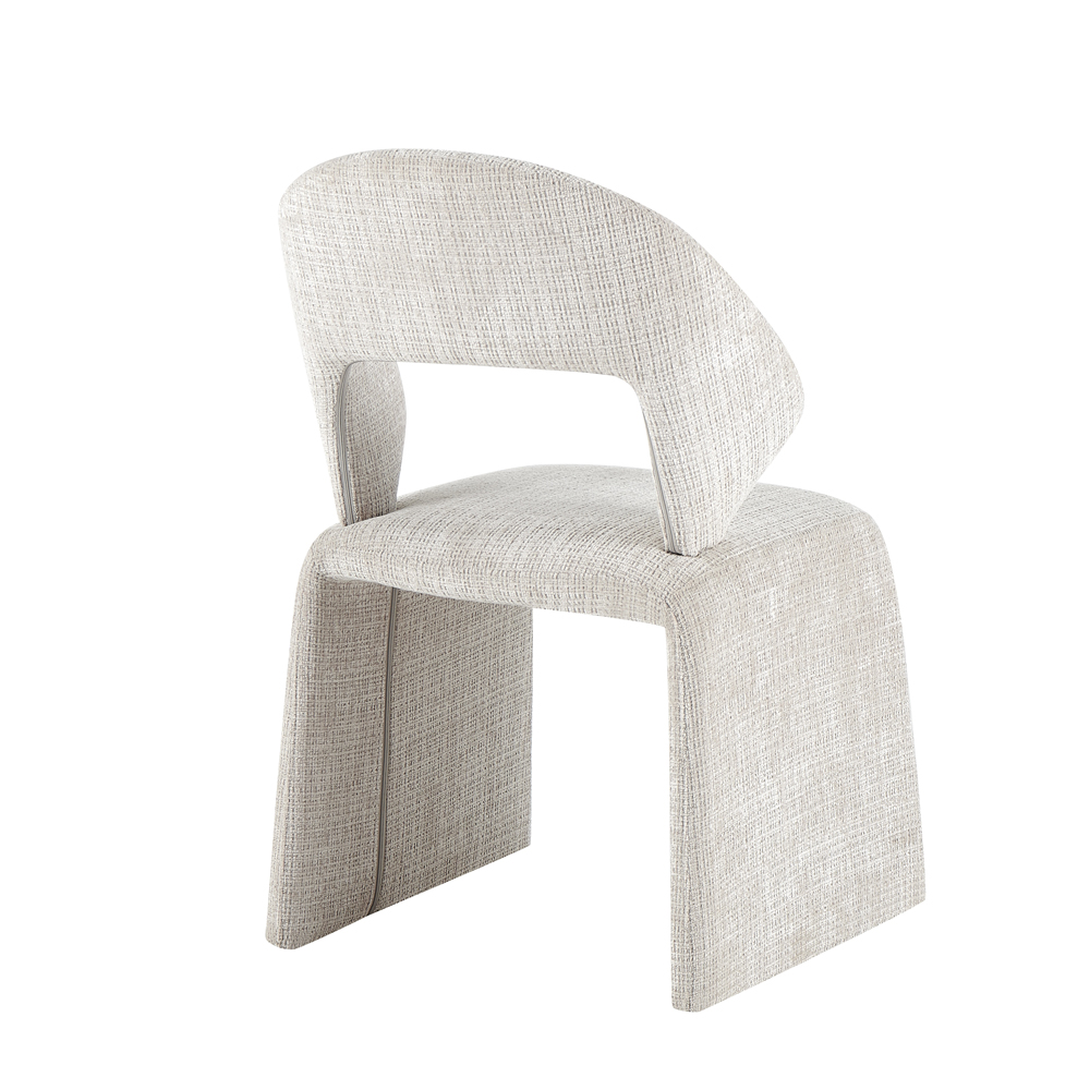 POISE ΚΑΡΕΚΛΑ ΑΣΠΡΟ 61x55x88.5cm - Image 4