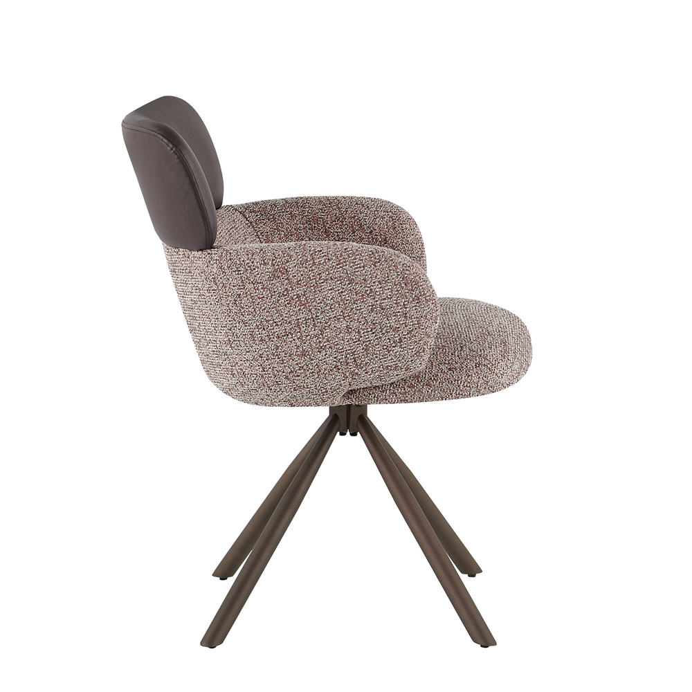 MARRON ΚΑΡΕΚΛΑ BORDEAUX BEIGE ΣΟΜΟΝ ΚΑΦΕ 58x63x84.5cm - Image 3