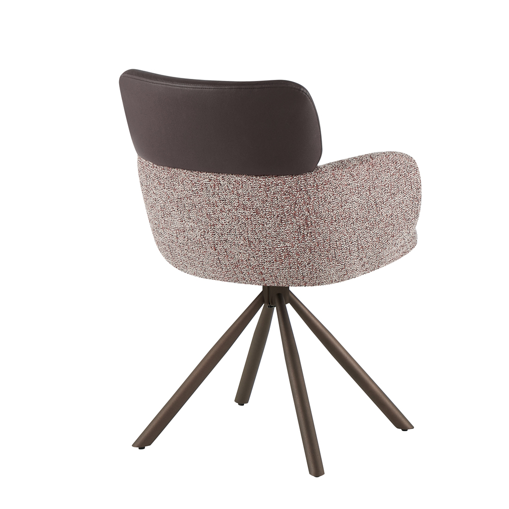 MARRON ΚΑΡΕΚΛΑ BORDEAUX BEIGE ΣΟΜΟΝ ΚΑΦΕ 58x63x84.5cm - Image 4