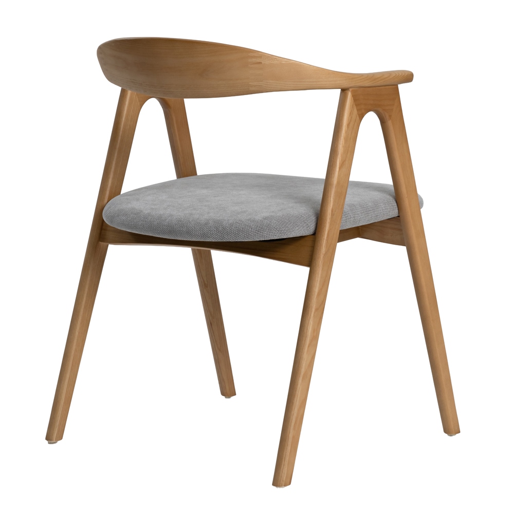 COMPASS ΚΑΡΕΚΛΑ OAK ΓΚΡΙ 56x55x76cm - Image 3