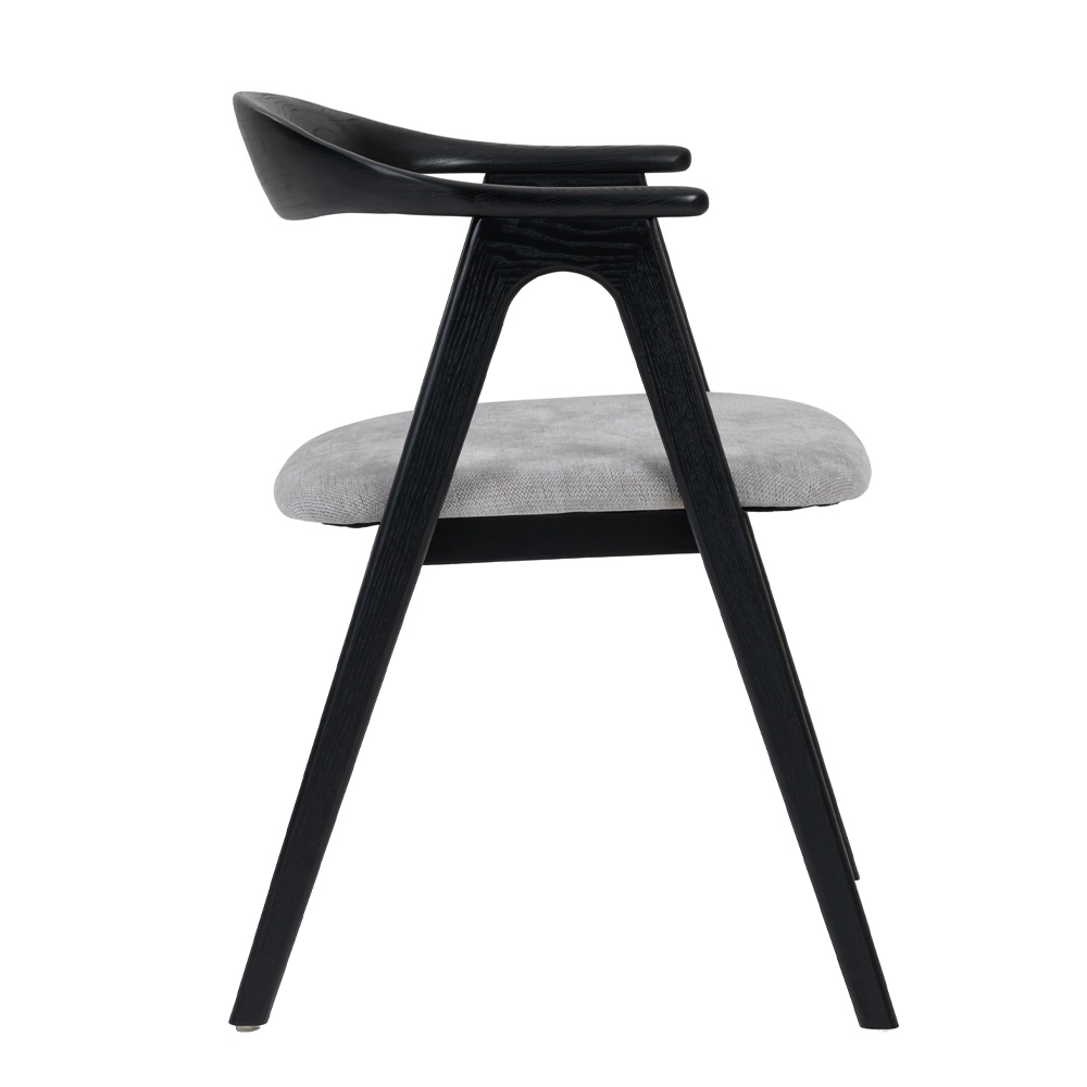COMPASS ΚΑΡΕΚΛΑ ΜΑΥΡΟ ΓΚΡΙ 56x55x76cm - Image 2