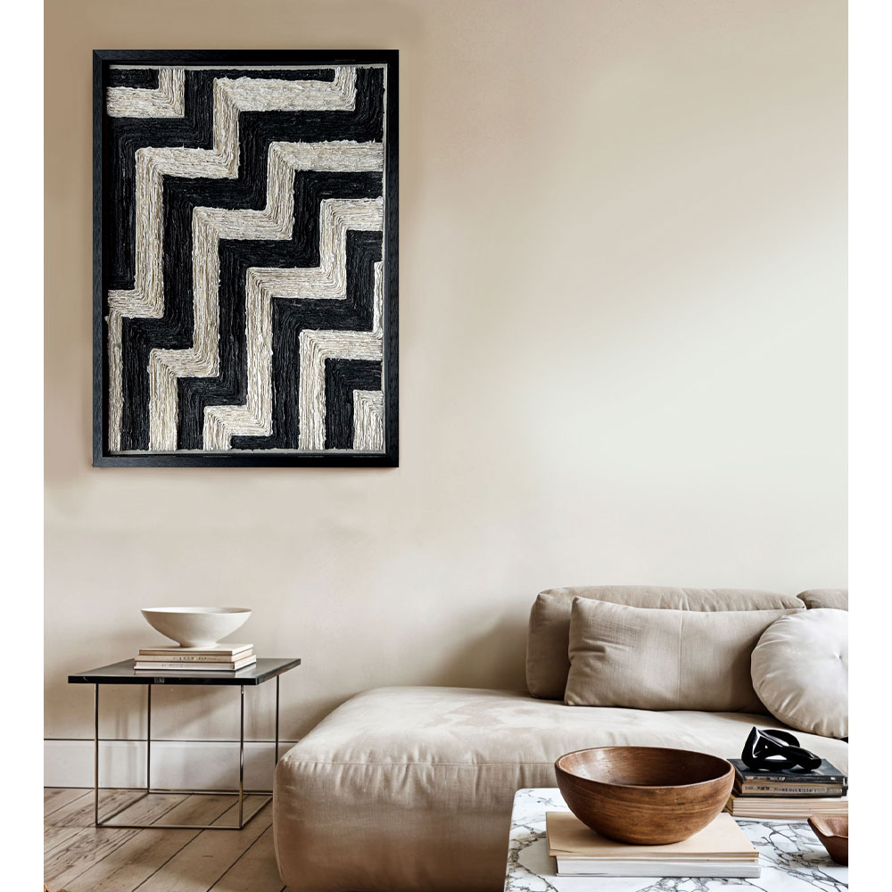 EARTH CRAFT ΠΙΝΑΚΑΣ ΔΙΑΚΟΣΜΗΣΗΣ 80x100x4cm ΧΑΡΤΙ ΜΑΥΡΟ ΜΠΕΖ ΓΥΑΛΙ ΜΑΥΡΟ - Image 2
