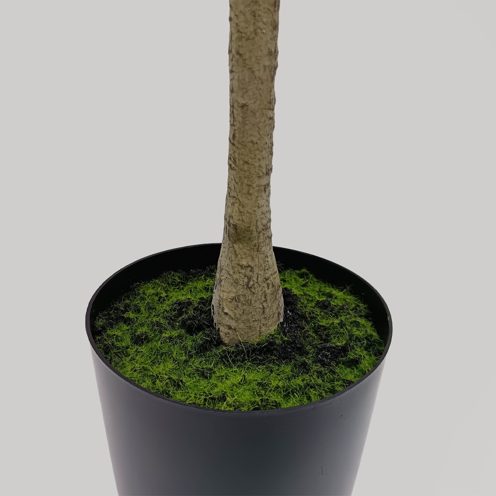 OLIVE TREE ΔΕΝΤΡΟ ΤΕΧΝΗΤΟ ΣΕ ΓΛΑΣΤΡΑ 180cm ΥΦΑΣΜΑ ΠΡΑΣΙΝΟ PVC - Image 4