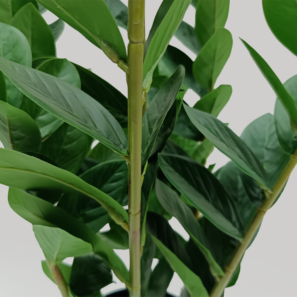 ZAMIA ΦΥΤΟ ΤΕΧΝΗΤΟ ΣΕ ΓΛΑΣΤΡΑ 95cm ΥΦΑΣΜΑ ΠΡΑΣΙΝΟ PVC - Image 2