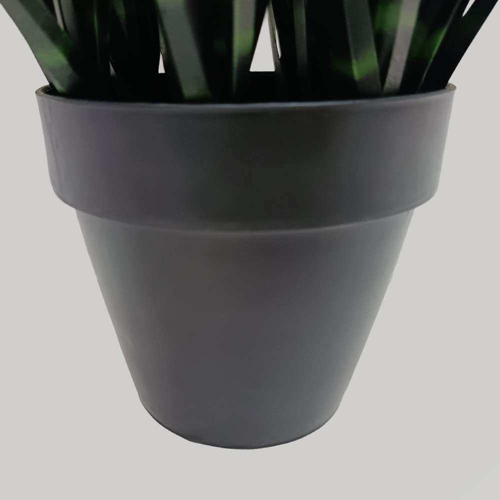 DARK PURE GRASS ΦΥΤΟ ΤΕΧΝΗΤΟ ΣΕ ΓΛΑΣΤΡΑ 68cm PVC ΠΡΑΣΙΝΟ ΣΚΟΥΡΟ - Image 3