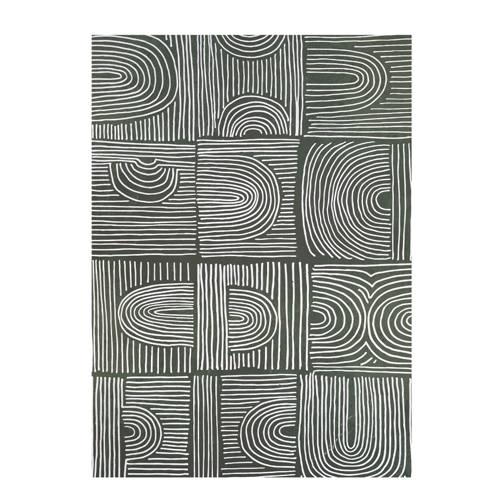 TUPIK ΠΙΝΑΚΑΣ ΔΙΑΚΟΣΜΗΣΗΣ 100x140x4cm ΚΑΜΒΑΣ ΠΡΑΣΙΝΟ ΜΠΕΖ ΞΥΛΟ ΦΥΣΙΚΟ - Image 2